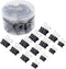 Binder Clips Paper Clamps Assorted Sizes 150 Count Medium, Small,Micro Assorted Binder Clips 3 Sizes Metal Black Binding Paperwork Clamp Bulk, Sch...