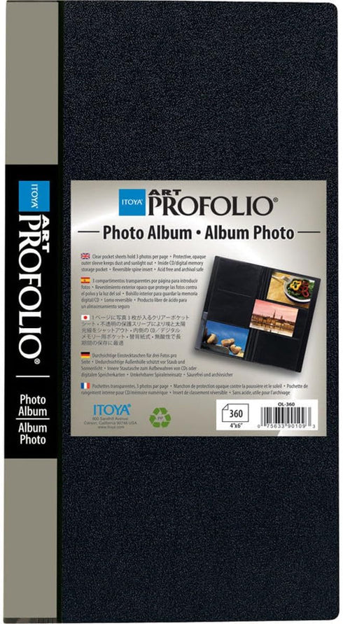 Itoya Art Portfolio Photo Album Photos Clear Pocket Sheets Hold 3 Photo Per Page (360 4 Inch x 6 Inch)...