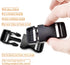 Buckle 1" Wide Inside, Quick Side Release Buckle for 1 inch/25mm Webbing Straps, Heavy Duty Plastic Buckles Dual Adjustable No Sewing Clips for Bo...