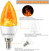 Bestview Flickering Light Bulbs,3 Modes Led Flame Effect Light Bulb, Smart E12 Chandelier Base Candle Fire Light Bulb for Halloween, Christmas,Par...