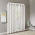 Madison Park Eden Single Curtain for Bedroom, Modern Contemporary Light Sheers for Living Room, Geometric Pattern with Grommet, 50x84, White...