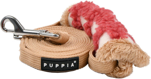 Puppia Stefan Winter Dog Leash Walking Training Fashionable for Small and Medium Dogs, Coral, Medium...