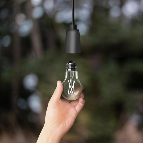 Feit Electric LED Built-in Dusk to Dawn Sensor Intellibulb - Clear Filament A19 with an E26 Medium Base Light Bulb - 60W equivalent - 15 Year Life...