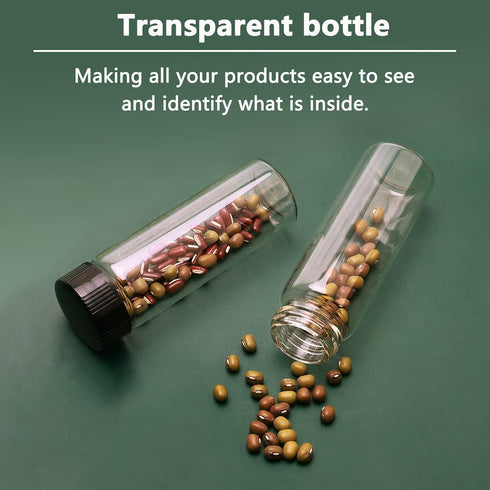 12PCS 30ml Glass Sample Bottles Small Vials with Plastic Screw Cap Container Sample Vial...