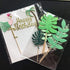 ALISSAR Flamingo and Leaf Cake Topper, Tropical Happy Birthday Cake Topper, Ahola Hawaiian Birthday Party Decoration Supplies...