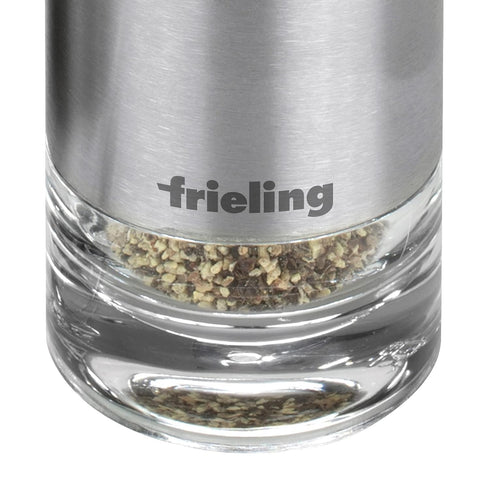 Frieling USA Sylva Salt or Pepper Shaker Acrylic, 3.3" x 1.7", Clear/Stainless Steel...