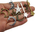 WOCRAFT 100g(About 76pcs) Craft Supplies Small Antique Bronze Silver Sun Moon Star Charms Pendants for Jewelry Making Findings Crafting Accessory ...