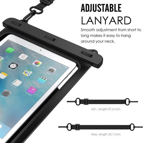 AICase Universal iPad Waterproof, Dry Bag Pouch for iPad Pro 10.5, New iPad 9.7 2017/2018, iPad Pro 9.7, iPad Air/Air 2, Tablets up to 11.5 Inch (...