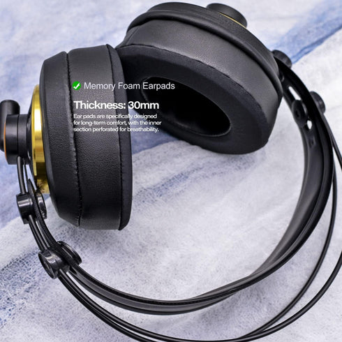 Replacement Thicker Cooling Gel Earpads Compatible with HD668B, SR850, ATH-A900, ATH-AD500X, ATH-A700, AD700X, AD900X, ATH-A990z, ATH-R70X, ATH D7...