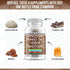 Stamiron Lions Mane Supplement Turkey Tail Mushroom Capsules with Cordyceps Extract & Reishi Mushrooms - Alt to Mushroom Gummies, Mushroom Powder,...