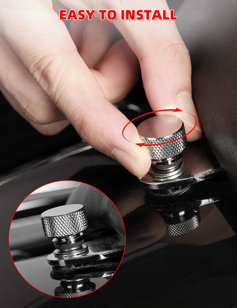 Amazicha 2 PCS Stainless Steel Fender Seat Bolt Screw Chrome 1/4"-20 Thread Compatible for Harley Davidson Touring Softail Dyna Sportster 1996-202...