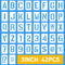 UCEC 3 Inch Letter Stencils Symbol Number Stencil, 42PCS Reusable Alphabet Letter Stencils Interlocking Stencil Kit, Plastic Art Craft Stencils Le...