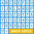 UCEC 3 Inch Letter Stencils Symbol Number Stencil, 42PCS Reusable Alphabet Letter Stencils Interlocking Stencil Kit, Plastic Art Craft Stencils Le...
