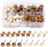 Push Pins, Thumb Tacks, Decorative Push Pins for Cork Board Wooden Thumb Tacks for Wall Hangings, Bulletin Boards, Maps, Photos, and Home Office C...