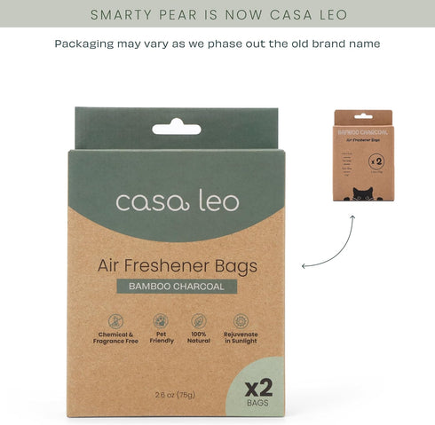 Leo's Loo Too by Casa Leo I Charcoal Replacement Bags I Made of Bamboo Charcoal I Removes Odors...