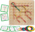 Wooden Geoboard Math Manipulative Material Graphical Geo Board Montessori Educational Toys Array Block Pattern Cards and Rubber Bands STEM Puzzle ...