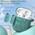 Flower Engraved Airpods Case Cover with Cleaner Kit, Soft Silicone Airpods 2nd Generation Case for Apple Airpod Case 2nd/1st Gen Charging Case,Fro...