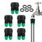 Garden Hose Adapter 3/4 to 1/4 Inch 2 Way Drip Irrigation Tubing Connectors Lock Barbed design 3/4 US Standard GHT Thread 5 Pack (2 -Way to 1/4" P...