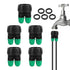 Garden Hose Adapter 3/4 to 1/4 Inch 2 Way Drip Irrigation Tubing Connectors Lock Barbed design 3/4 US Standard GHT Thread 5 Pack (2 -Way to 1/4" P...
