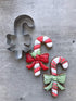 LILIAO Christmas Candy Cane with Bow/Ribbon Cookie Cutter - 2.8 x 4.3 inches - Stainless Steel...
