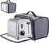 Toaster Cover with Base for 2 Slice Wide Slot, Dust Covers Compatible with Cuisinart 2 Slices, Toaster Bags with Zipper Closure (Cover Only)...