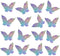 Anti Collision Window Stickers for Birds, Glass Window Decals Clings for Bird Strikes, Stop Birds from Hitting Windows, Butterfly, 16 Pieces...