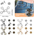 8Sets Pant Waist Tightener, Adjustable Jean Waist Tightener, Pant Waist Tightener Pants Clips for Waist Pins, No Sewing Brooch Tightening, Waistba...