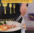 JETKONG 16-Inch Fine Tweezer Tongs Extra-Long Cooking Tweezer Stainless Steel Kitchen Tweezers (Round-Tips)...