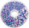 Chenkou Craft 1550PCS 1 Box Plastic Round Imitation Pearls Bead No Hole Loose Beads Gem (Dark Mix, Mix)...