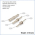 Keychain Hex Key Allen Wrench Multi-Tool Set - Metric 2, 2.5, 3, 4, 5, 6 mm...