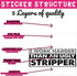 (3PCS) I Work Harder Than an Ugly Stripper Sticker Hard Hat Worker Blue Collar 3" Die-Cut Waterproof Vinyl Sticker for Toolbox Helmet Water Bottle...