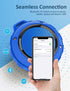 Kunodi Bluetooth Shower Speaker with IPX7 Waterproof, Dynamic Lights, Crisp Clear Sound, True Wireless Stereo, Clip Portable for Pool Beach Boat K...