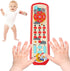 Baby Remote Control Toy - 3 languages Spanish & French & English Learning Toys, Musical, and Safe Simulation TV Remote for 6-12 Months Old Boys an...