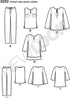 New Look Sewing Pattern 6292: Misses' Tunic or Top and Pull-on Pants, Size A, White...