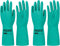 PACIFIC PPE 2 Pairs Nitrile Chemical Resistant Gloves, Flocked, Resist Strong Acid, Alkali, 15 mil, 12.6", XX-Large...