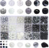 1018pcs Beads for Jewelry Making 8mm Glass Beads Black White Color Round Loose Spacer Beads for DIY Craft Bracelet Necklace Earring...