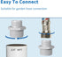 1" NPT Male to 3/4" GHT,Plastic Adapter Accessories for Water Hose and Sump Pump Easy Connection...