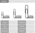 500pcs Paper Clips Assorted Sizes, Small, Medium and Large?1.1inch, 1.3inch and 2inch) Paper Clips, Vinyl Coated Paperclips for Office, School, Ho...