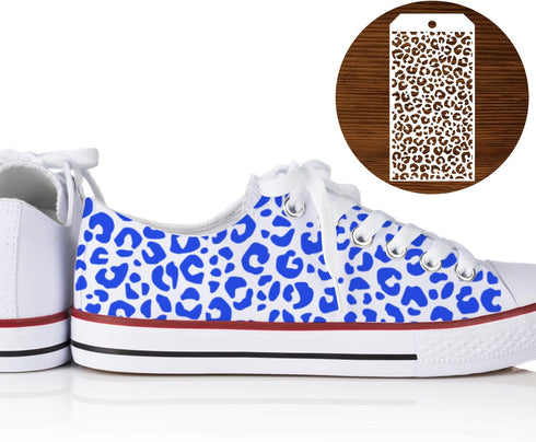 8pcs Painting Stencils for Crafts, Reusable Texture Stencils for Painting Mixed Media Stencils Leopard Brick Print Layering Stencils for DIY Craft...