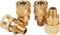 Non Rust Pressure Washer Accessories 1/4" Male NPT 4 PCS,1/4 Inch Brass Pressure Washer Fittings for Washing Car, Adapter Set Male Thread Pressure...