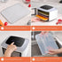Liquid Dehydrator Trays, 2Pack (9x 7inch) Silicone Fruit Roll Sheets with Edge for Fruit Leather/Egg, Non stick & Easy to Clean, Perfect for Oven/...