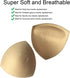 3 Pairs Removeable Push up Triangle Bra Pads Inserts,Replacement Pad for Bikinis Top Sport Bra Swimsuit for A B C Cups-Beige...