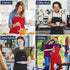 Chef Apron for Men Women with Gift Box Pack, Cross Back Apron with Pockets for Kitchen Cooking Baking Artist Painting, Cotton Canvas Work Aprons f...