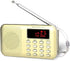 Retekess PR11 AM FM Radio Portable, Rechargeable Transistor Radios Small, with Headphone Jack MP3 Music Player Speaker Support Micro SD Card for O...