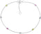 AeraVida Multicolor Small Sparkling CZ 925 Sterling Silver Adjustable Anklet | Casual Versatile 2in1 Ankle Bracelet | 9 inch...
