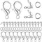 1250 Pcs Jewelry Making Accessories Set Includes 150 Pieces Lobster Claw Clasps 300 Pieces Bead Tips Knot Covers and 800 Pieces Open Jump Ring Con...