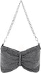 Ayliss Women Rhinestone Handbag Clutch Crystal Mini Bowknot Evening Purse Bag Top Handle Shoulder Party Bag Pouch Chain...