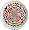 French Bull Lazy Susan Round Rotating Melamine Kitchen Pantry Cabinet Tableware Organizer-Platter, Turntable, Serving, 9-inch, Ziggy...