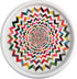 French Bull Lazy Susan Round Rotating Melamine Kitchen Pantry Cabinet Tableware Organizer-Platter, Turntable, Serving, 9-inch, Ziggy...