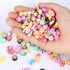 200PCS Colorful Candy Polymer Clay Beads 10mm Mixed Candy Ice Cream Spacer Beads Handmade Polymer Clay Beads Kit Bulk for Jewelry Making DIY Brace...
